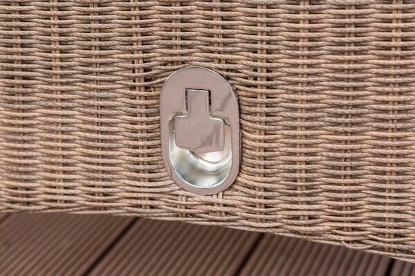 OUTFLEXX 2er Set Dining Sessel, Hellbraun, Polyrattan, 55 X 65 X 112 Cm, Rücken Stufenlos Verstellbar 10 OUTFLEXX 2er Set Dining Sessel, Hellbraun, Polyrattan, 55 X 65 X 112 Cm, Rücken Stufenlos Verstellbar – Bild 10